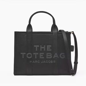 Marc Jacobs Black Embossed The Tote Bag - Medium